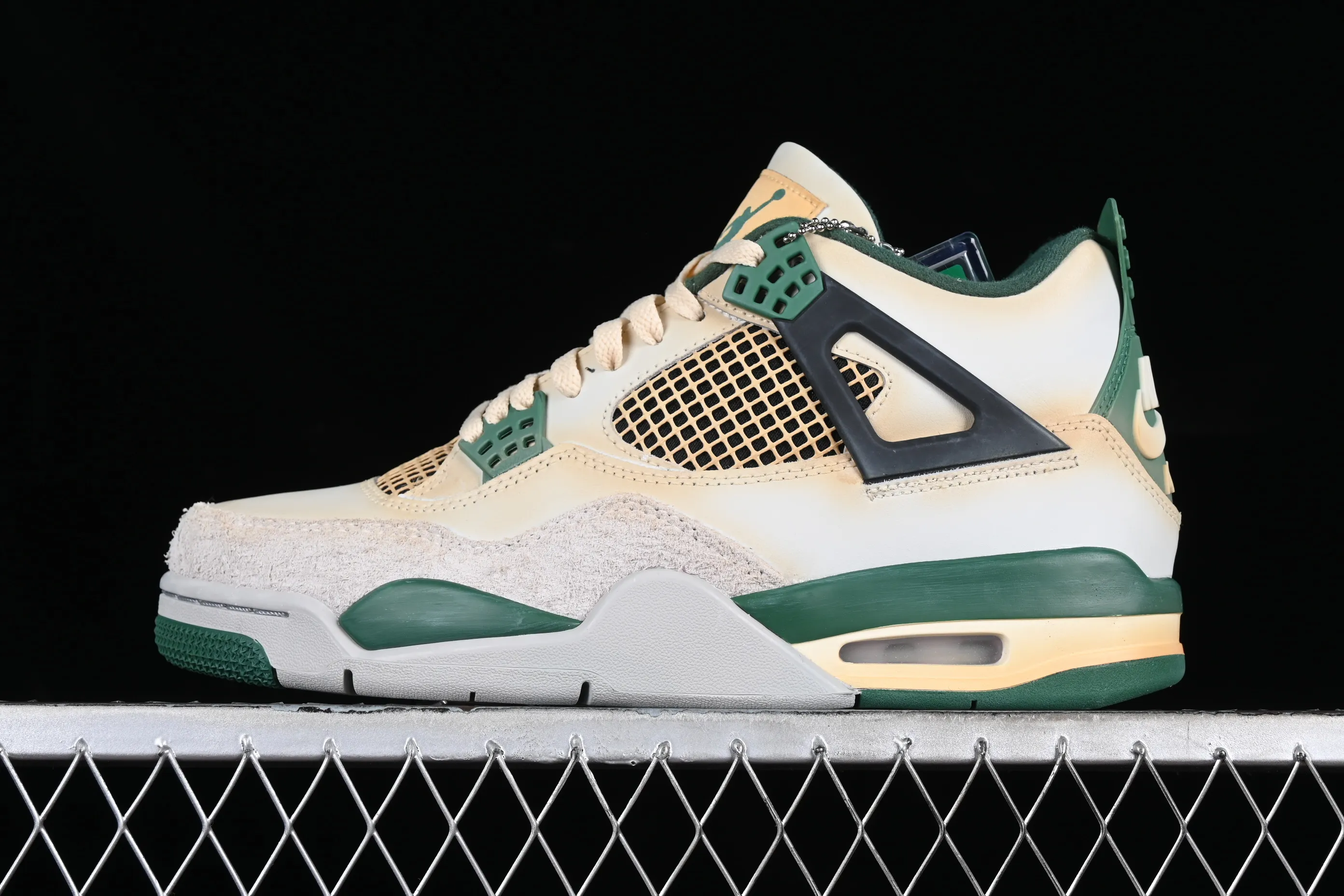 All categories Air Jordan Jordan series basketball shoes Air Jordan 4 Bulbasaur x Jordan Air Jordan 4 Retro AJ4 Jordan 4 Bulbasaur joint model basketball shoes DC7770-106